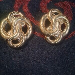STUNNING VINTAGE " GIVENCHY" CLIP EARRINGS.